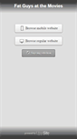Mobile Screenshot of fatguysatthemovies.com